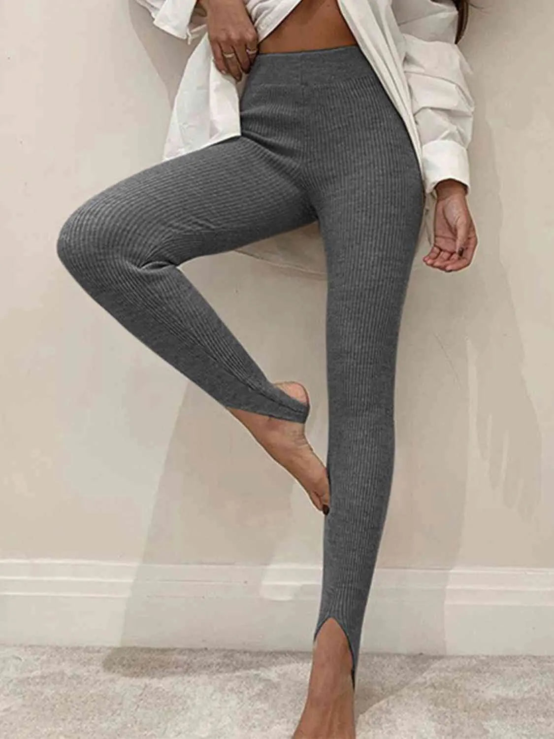 Clara | Gerippte Mid-Waist-Leggings – Komfort und Stil für Jeden Tag