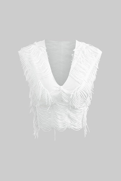 Charlene | Fransen-Zweiteiler mit Top & Rock