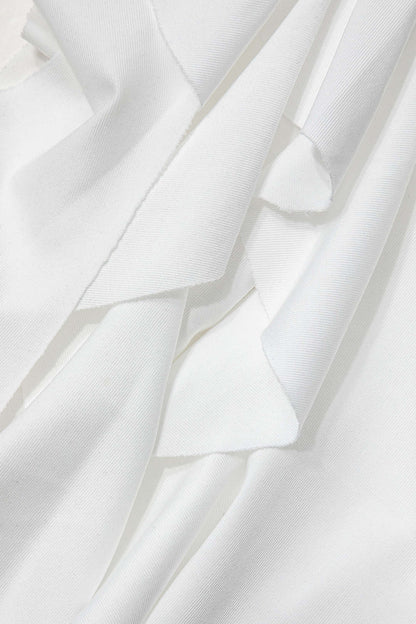 Sofia | Elegantes Bandeau-Maxikleid mit Volant-Details – Zeitlose Raffinesse