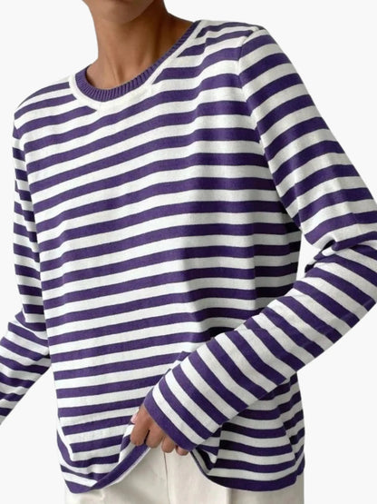 Antonia | Gestreifter Strickpullover