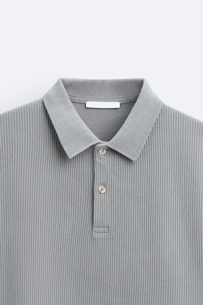 Kurzärmeliges Poloshirt in Cremeweiß – Minimalistisch und Bequem