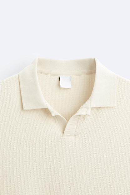 Beiger Pullover mit Polokragen – Lässiger Stil mit Eleganz