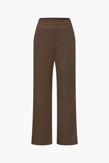 Daniela | Elegantes Zweiteiler-Set mit Asymmetrischem Oberteil & Weiten Hosen