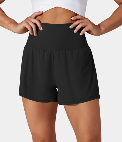 Johanna | Multifunktionale 2-in-1 Yoga-Shorts mit Taschen