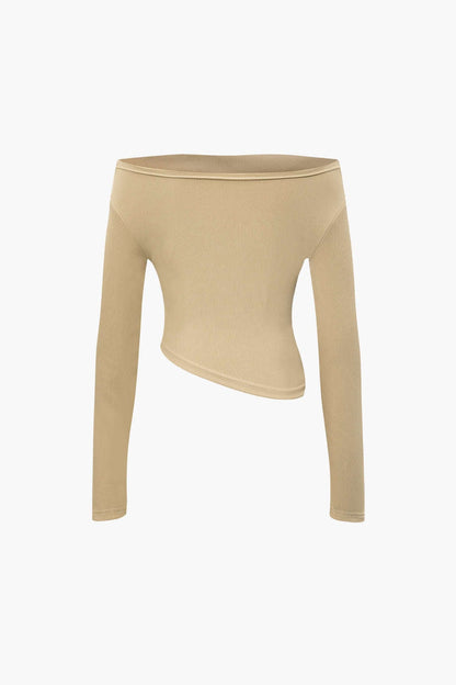 Daniela | Elegantes Zweiteiler-Set mit Asymmetrischem Oberteil & Weiten Hosen