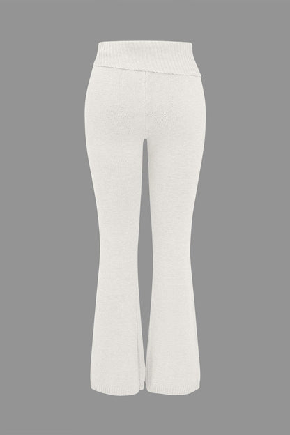 Ava | Strick-Set mit Kapuzenjacke & Schlaghose