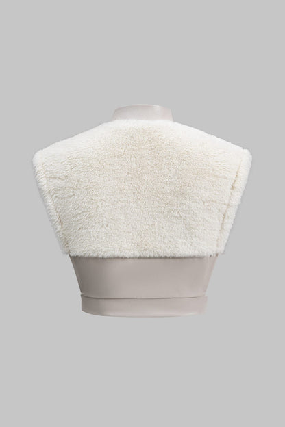 Antonia | Kunstleder-Set mit Kunstpelz-Details