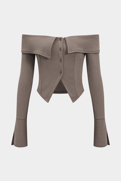 Lilly | Elegantes Off-Shoulder Set mit Minrock