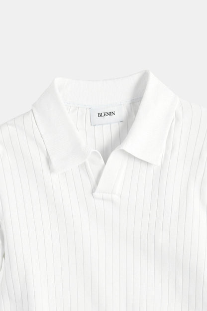 Minimalistisches Strick-Poloshirt | Eleganz & Komfort in Perfektion