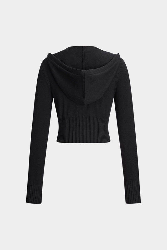 Luisa | Strick-Zweiteiler mit Kapuzenjacke & Schlaghose