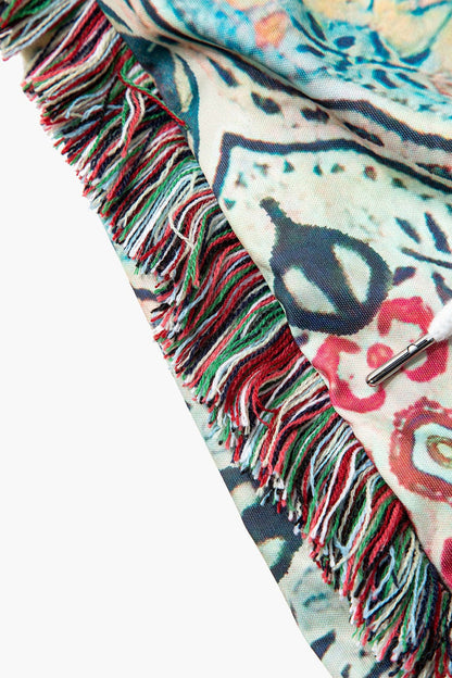 Greta | Verspieltes Zweiteiler-Set mit Boho-Print & Fransen