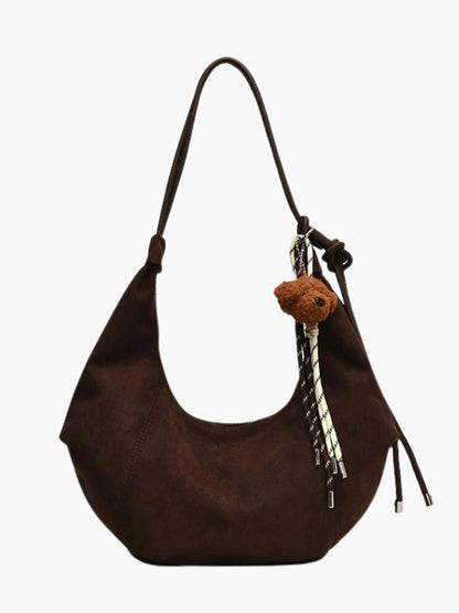Amalia | Wildleder Boho-Chic Hobo Tasche mit verspieltem Charme