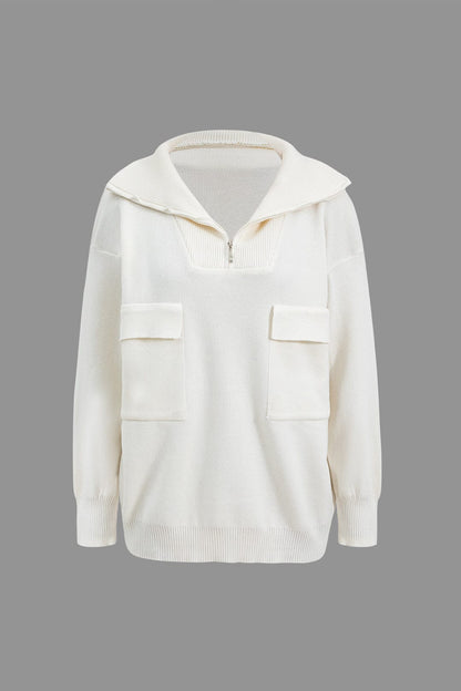 Lara | Zweiteiler-Set mit Oversized-Pullover & Schlitzrock