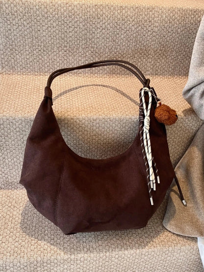Amalia | Wildleder Boho-Chic Hobo Tasche mit verspieltem Charme