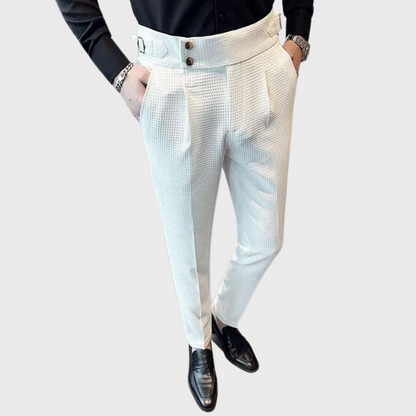 Noah | Karierte Herren Hose mit hohem Bund