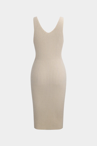 Shira | Strick-Zweiteiler-Set mit Crop-Pullover & Figurbetontem Kleid