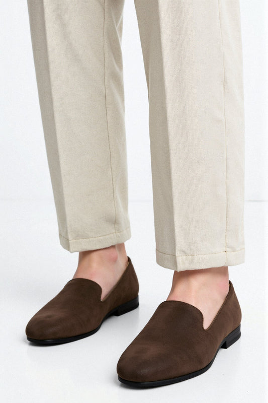 Braune Wildleder-Loafer – Eleganz und Komfort vereint