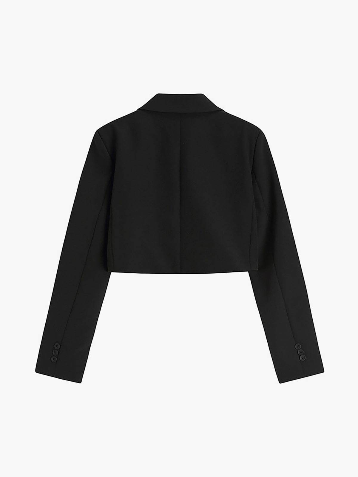 Selina | Trendiger schwarzer Cropped Blazer für Damen als Bürooutfit