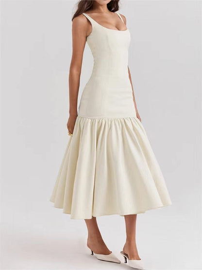 Evelyn | Elegantes Rüschen-Maxikleid für stilvolle Anlässe