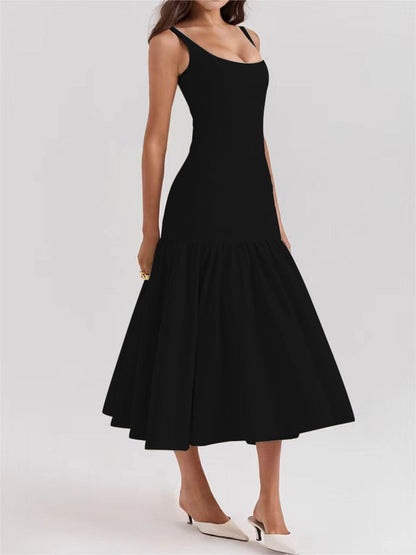 Evelyn | Elegantes Rüschen-Maxikleid für stilvolle Anlässe