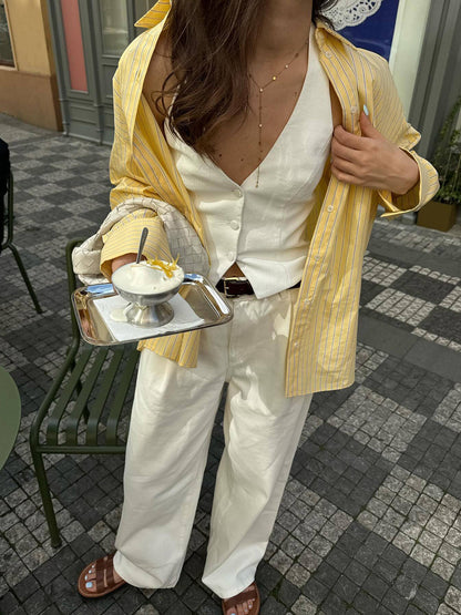 Gestreifte Damenbluse – Klassisch, Zeitlos & Vielseitig kombinierbar