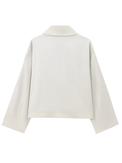 Clara | Kurzer Trenchcoat mit Doppelreiher – Elegant & Zeitlos