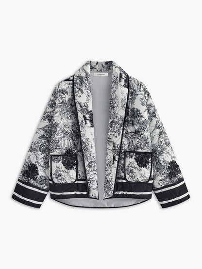 Leichte Sommerjacke mit Kunstvollem Print – Eleganz trifft auf Komfort