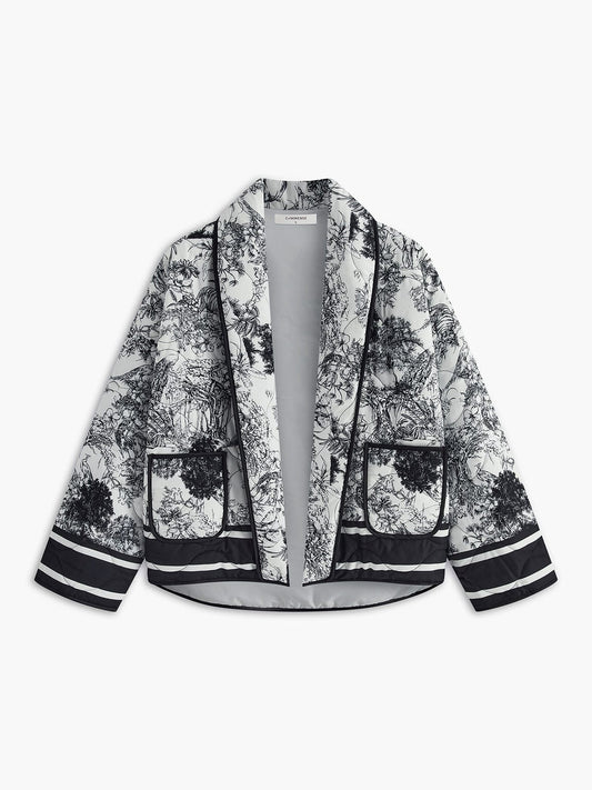 Leichte Sommerjacke mit Kunstvollem Print – Eleganz trifft auf Komfort
