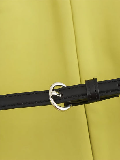 Irina | Gekürzter V Ausschnitt-Blazer für Damen mit stilvollem schmalem Gürtel