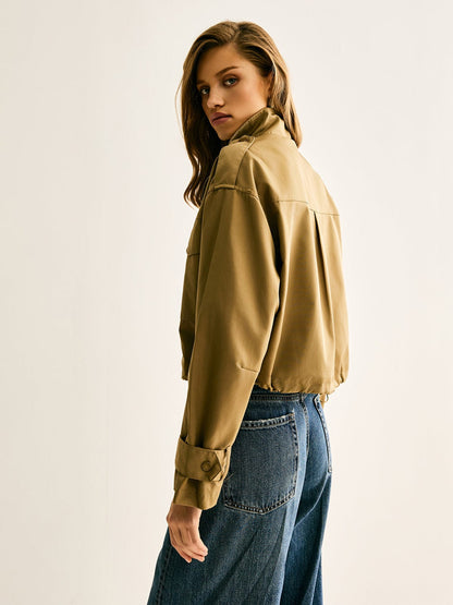 Klara | Cropped Utility Jacke – Lässig, Modern & Vielseitig