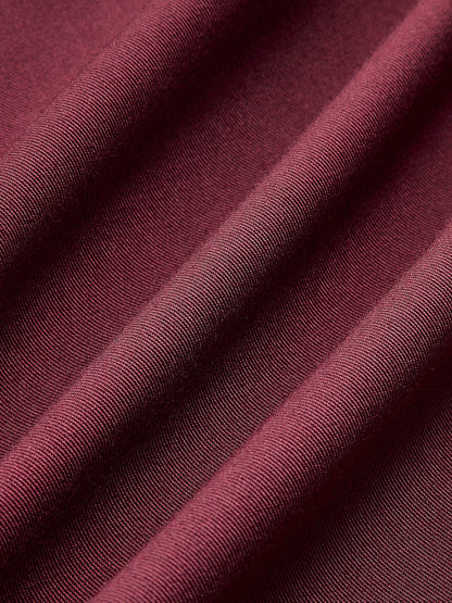 Elena | Minimalistische Jacke in Burgunderrot – Eleganz trifft Vielseitigkeit