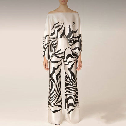 Johanna | Stilvolles Damen Satin-Set im eleganten Design