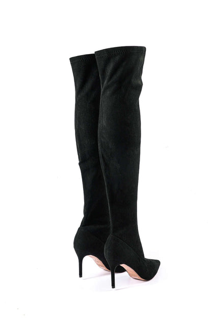 Elegante Overknee-Stiefel aus Velours – Stilvoll & Feminin