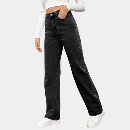 Emma | High-Waist Straight-Leg Jeans