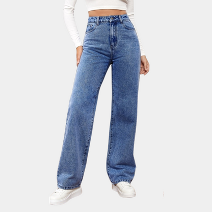 Emma | High-Waist Straight-Leg Jeans
