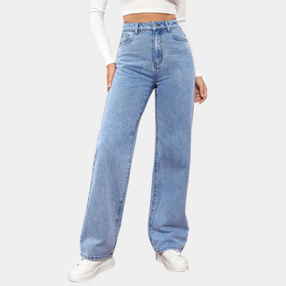 Emma | High-Waist Straight-Leg Jeans