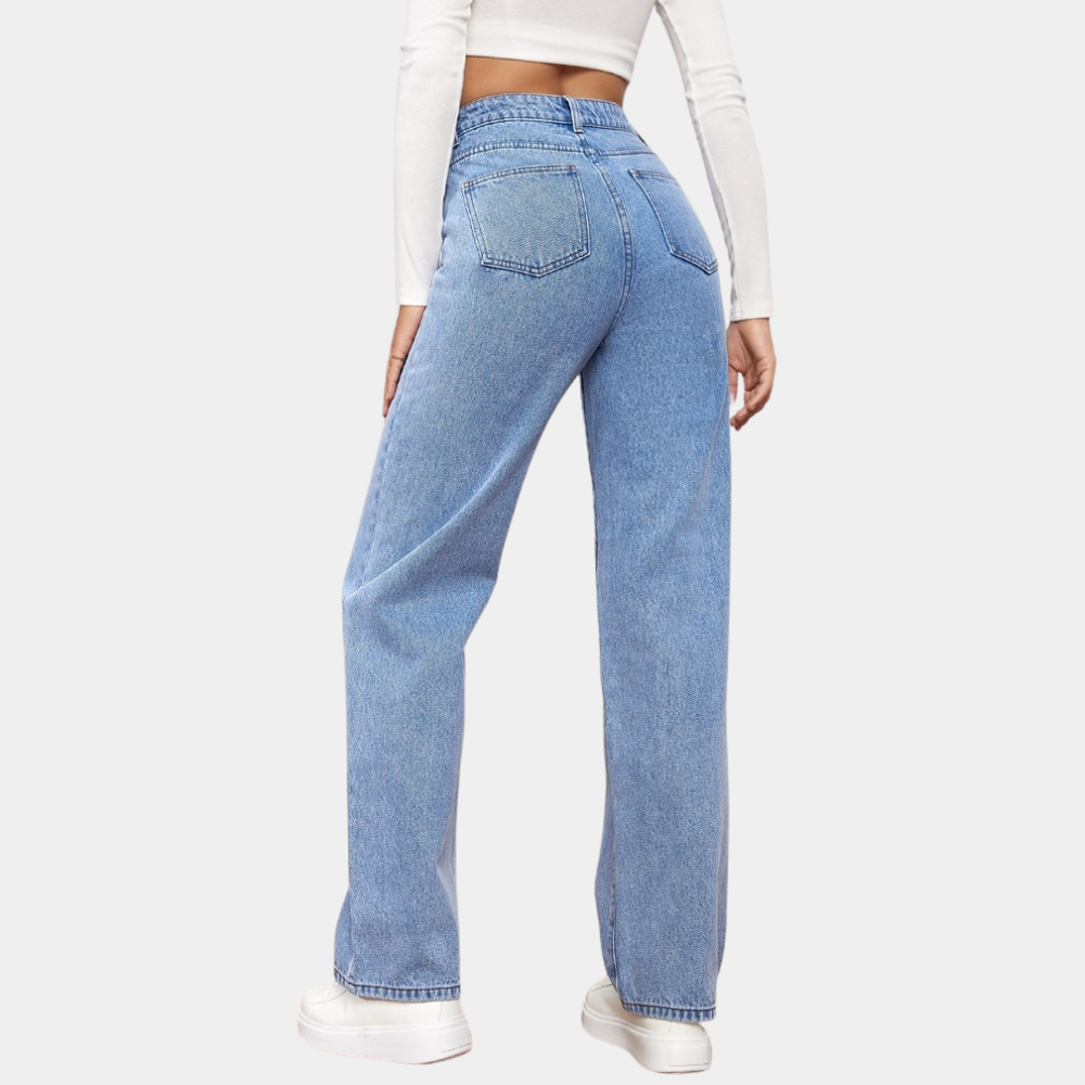 Emma | High-Waist Straight-Leg Jeans