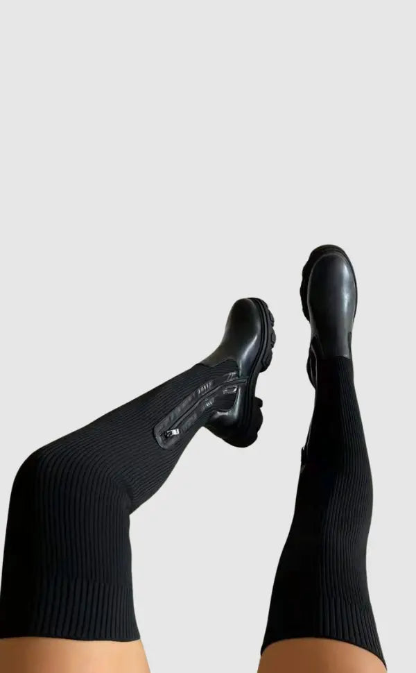 Charlotte | Stretch Strickstiefel