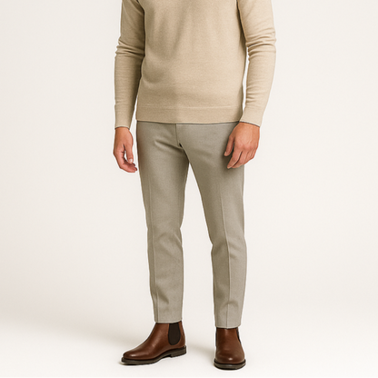 Herren-Chelsea-Boots aus Lederimitat mit Elastikeinsatz