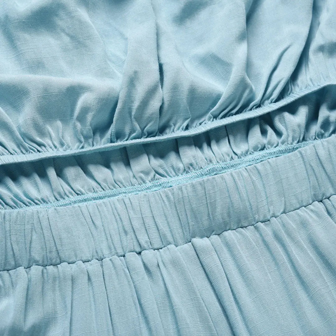 Nia | Binden Taille Trägerloser Weites Bein Bandeau-Overall