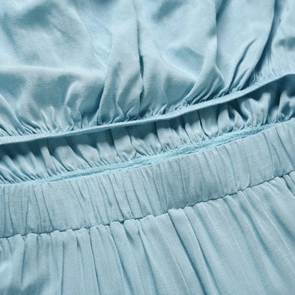 Nia | Binden Taille Trägerloser Weites Bein Bandeau-Overall