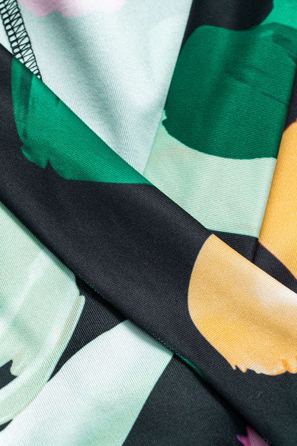 Amira | Langer Jumpsuit mit abstraktem Print