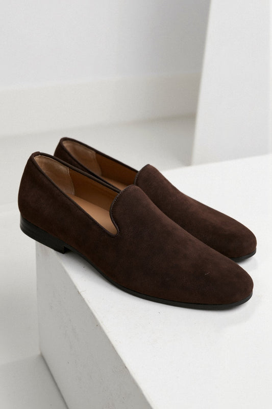 Braune Wildleder-Loafer – Eleganz und Komfort vereint