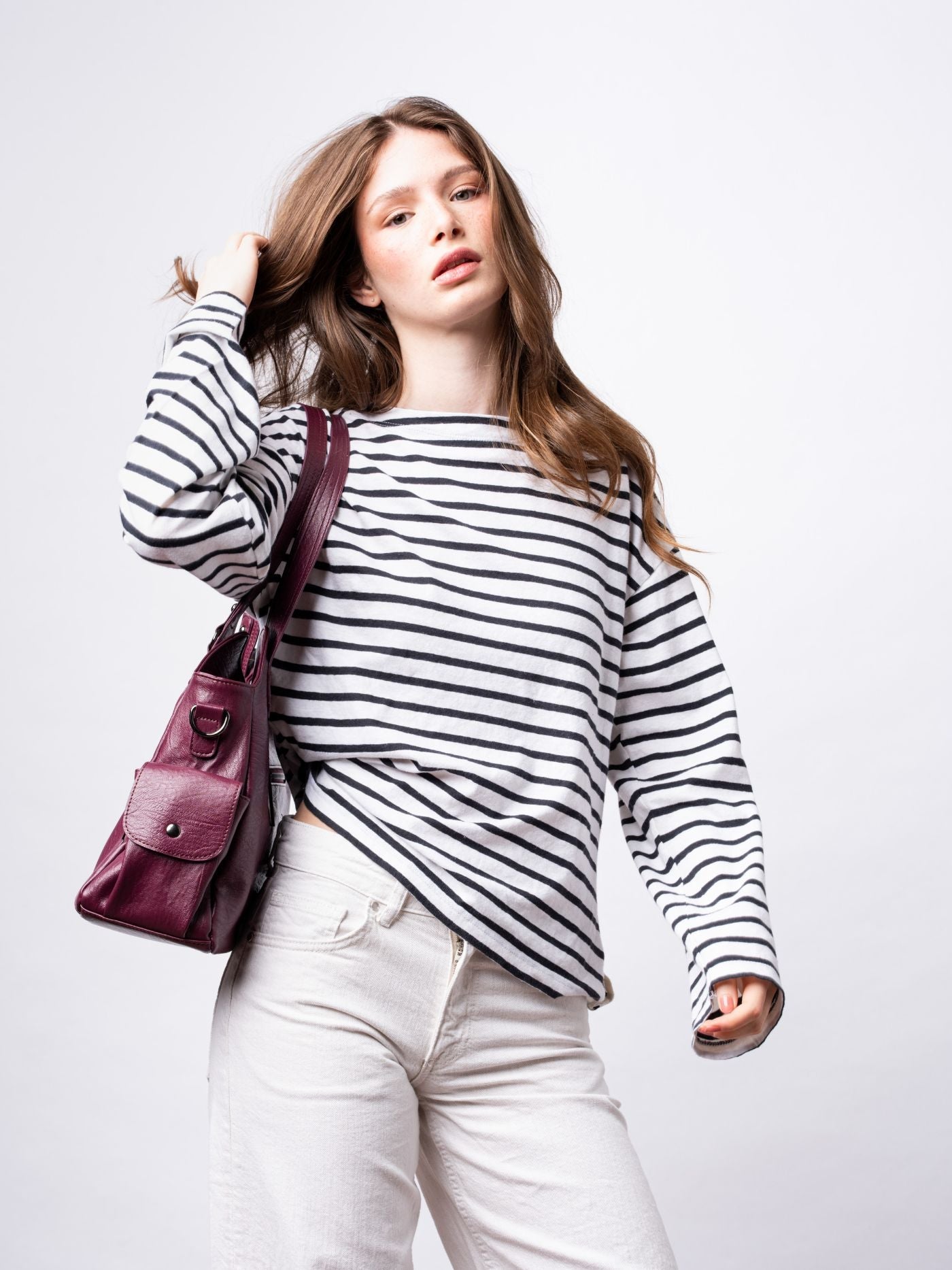 City-Handtasche mit Crossbody-Option und praktischen Fächern