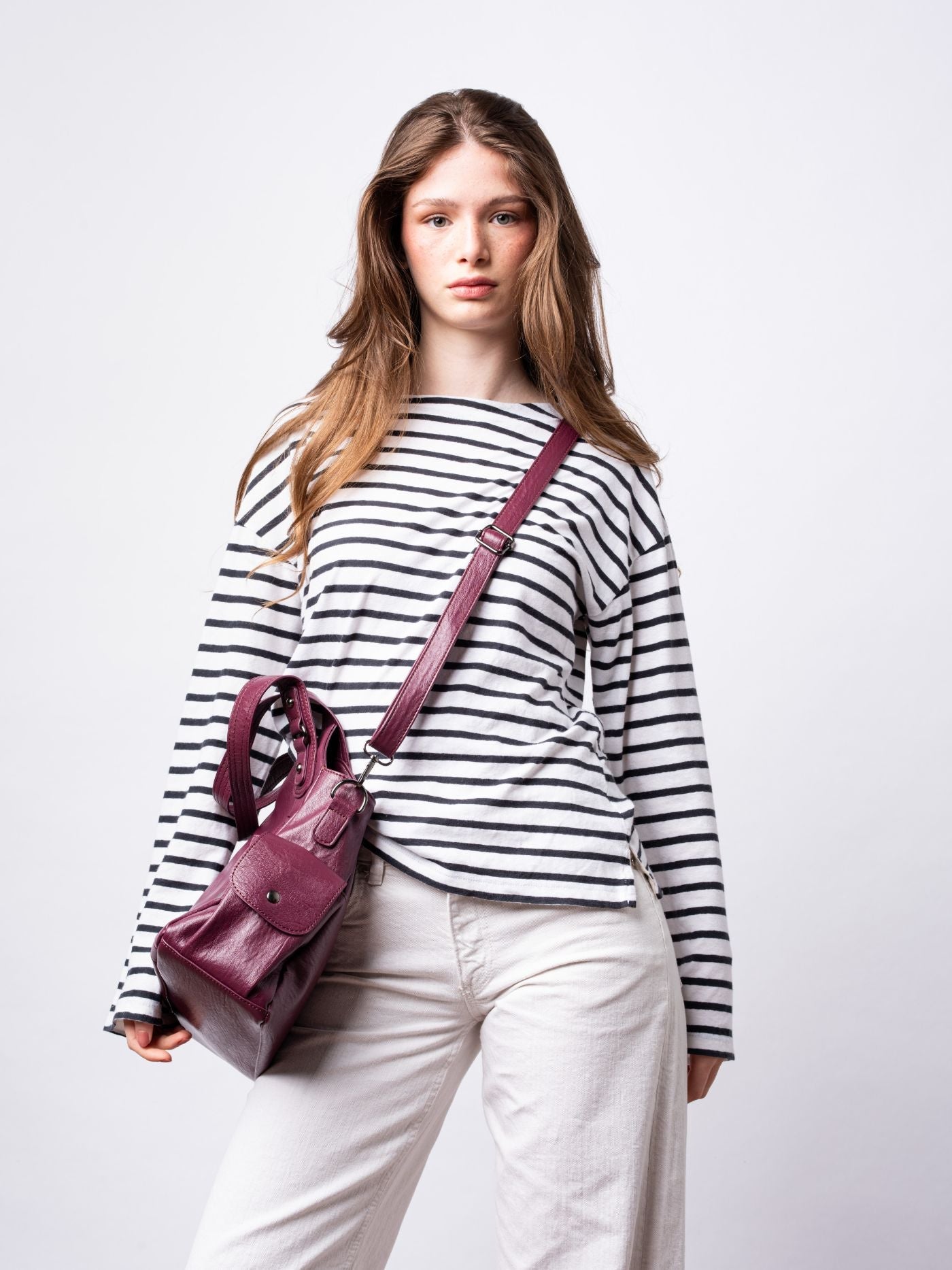 City-Handtasche mit Crossbody-Option und praktischen Fächern