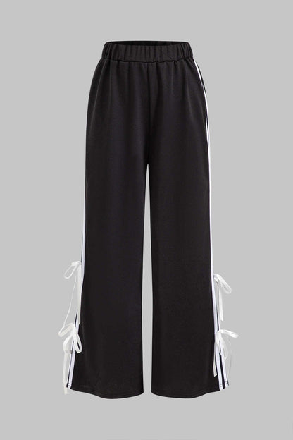 Leonie | Sportliches Zweiteiler-Set mit Schleifen-Details