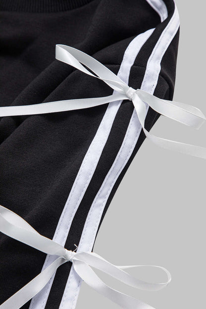 Leonie | Sportliches Zweiteiler-Set mit Schleifen-Details