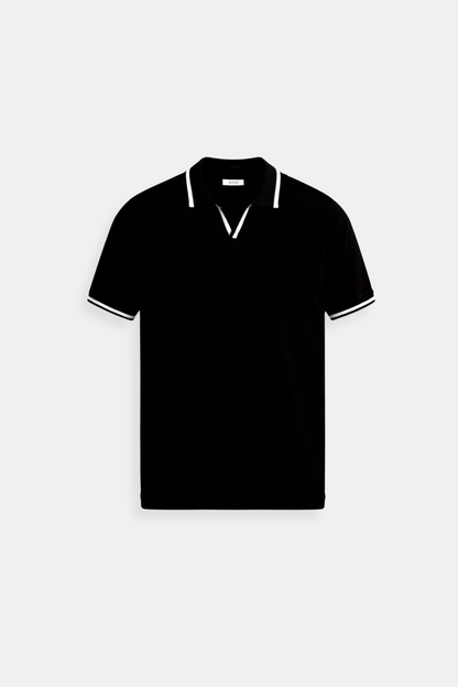 Herren-Poloshirt mit Kontrastdetails – Elegant & Modern