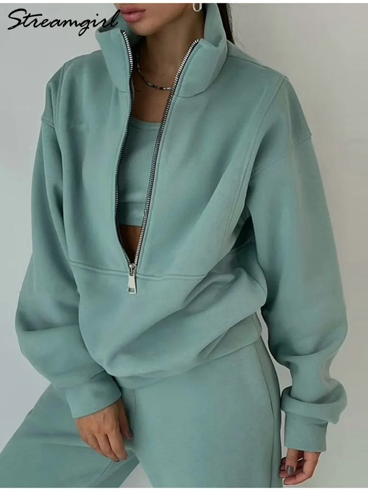 Johanna | Sportlicher Trainingsanzug mit Reißverschluss