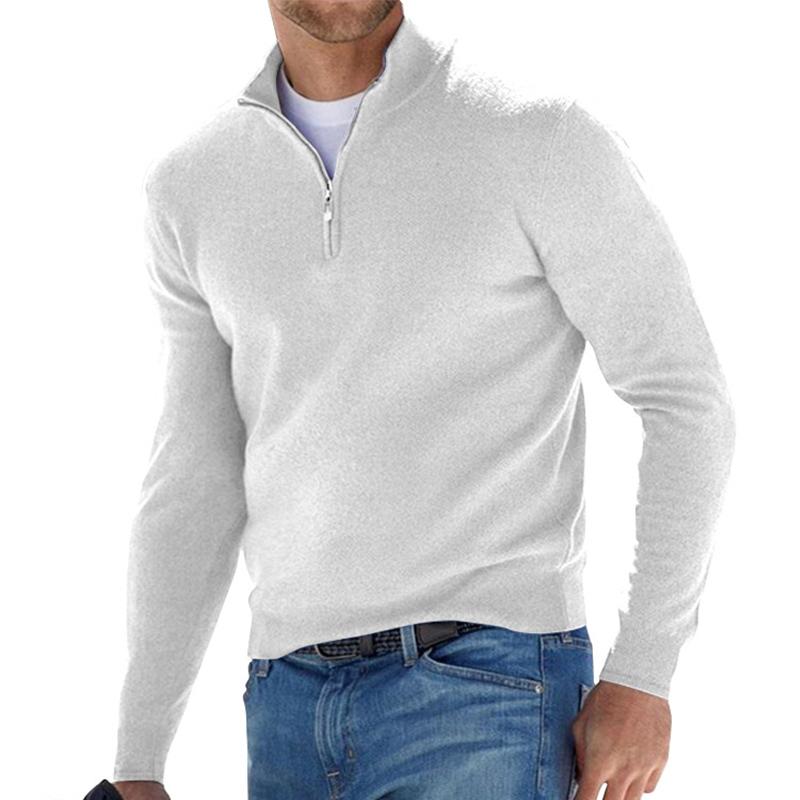 Herren Pullover mit halbem Reißverschluss – Stilvoller Freizeit- und Business-Look